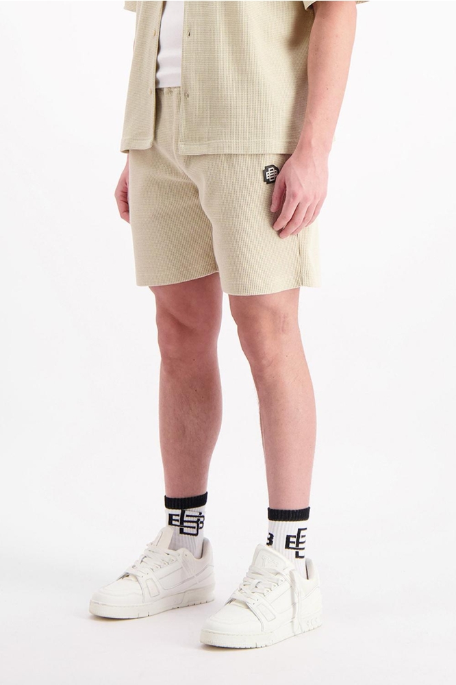MONOGRAM WAFFLE SHORTS 1 125 5 20 BEIGE